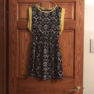 Black & yellow dress